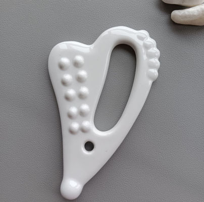 Auto Cuidado da Pele Spa Facial Lifting Forma do Coração Massagem Cerâmica Gua Sha Ferramenta Guasha Pedra para Rosto Branco
