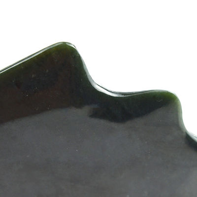 Massagista Facial Nefrita Natural Heitiana Jade Gua Sha Massagem Ferramenta Logotipo Personalizado Guasha Pedra Corpo Auto Cuidado da Pele Spa Salão de Beleza