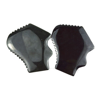 Massagista Facial Nefrita Natural Heitiana Jade Gua Sha Massagem Ferramenta Logotipo Personalizado Guasha Pedra Corpo Auto Cuidado da Pele Spa Salão de Beleza