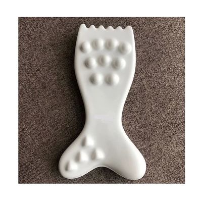 Ferramenta de massagem facial Gua Sha de cerâmica Logotipo personalizado Guasha Tabela para a pele do rosto do corpo SPA Massagem de terapia de acupuntura
