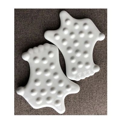 Levante sua pele e relaxe seus músculos sem esforço com a ferramenta de massagem Gua Sha de cerâmica branca