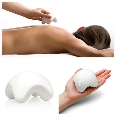 Ferramenta profissional de massagem cerâmica para drenagem linfática e terapia anti-celulite