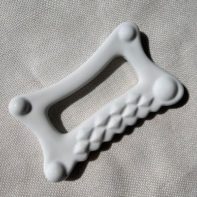 Equipamento de massagem corporal branco para ferramenta cerâmica Gua Sha Guasha Stone Self Skin Care Spa Facial Lifting
