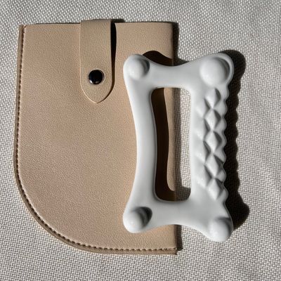 Equipamento de massagem corporal branco para ferramenta cerâmica Gua Sha Guasha Stone Self Skin Care Spa Facial Lifting