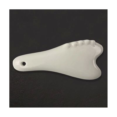 Ferramenta de Massagem Gua Sha de Cerâmica Branca para Massagem Facial e Corporal de Acupressão Experimente os Benefícios