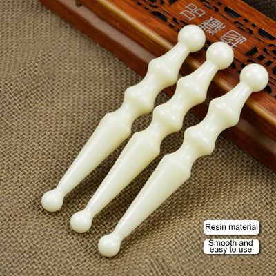 Pluma de massagem Resina natural Massagista de pés Stick Back Acupuntura Medicina chinesa Guasha Ferramenta de beleza para massagem facial