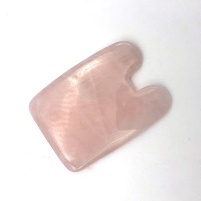 Forma de peixe Rosa Quartz Cristal em pó Guasha Face Gua Sha Ferramentas para Jade Natural Cuidados de Saúde Massagem Cervical Alivio da Dor