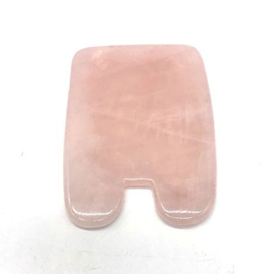 Forma de peixe Rosa Quartz Cristal em pó Guasha Face Gua Sha Ferramentas para Jade Natural Cuidados de Saúde Massagem Cervical Alivio da Dor