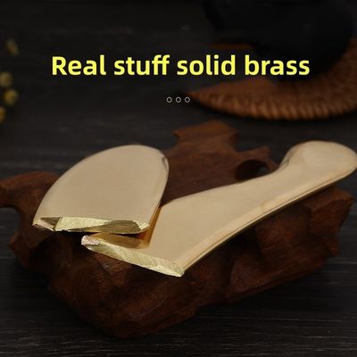 Natural Brass Metal Gua Sha Scraping Board Guasha Facial Spa Massager Meridian Massage Skincare Beauty Tool para músculos do corpo