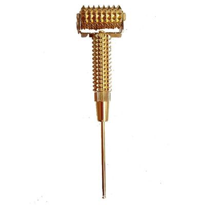 Equipamento de massagem corporal Spikey Brass Manual Acupressão Reflexologia Bastão para saúde e massagem de tecidos
