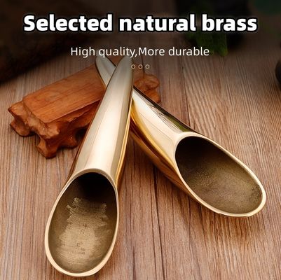 Experimente o poder da Gua Sha raspando chifre ferramenta corporal latão Guasha para massagem muscular do rosto e do corpo reduzir a celulite