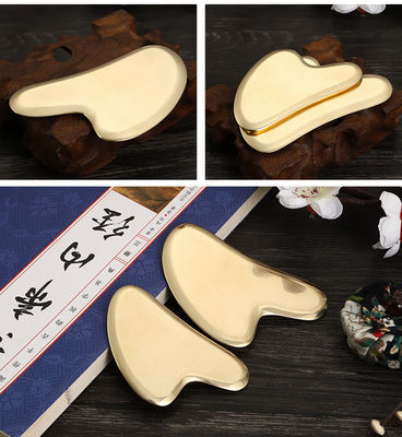 Músculos do corpo Ferramentas de raspagem de latão para massagem facial Desintoxicação Cuidados com a saúde cobre GuaSha Tabela de alívio da fadiga Massagista de celulite