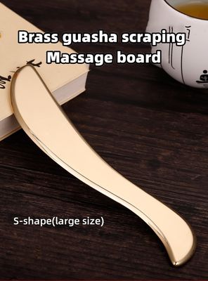 Massagem corporal Gua Sha Kit de ferramentas de latão placa de raspagem de massagem de forma côncava placa para pescoço e pernas