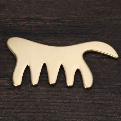Peito de cobre ouro latão Gua Sha Tabela Massagem corporal ferramenta para SPA acupuntura raspagem