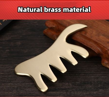 Peito de cobre ouro latão Gua Sha Tabela Massagem corporal ferramenta para SPA acupuntura raspagem