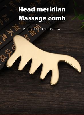 Peito de cobre ouro latão Gua Sha Tabela Massagem corporal ferramenta para SPA acupuntura raspagem