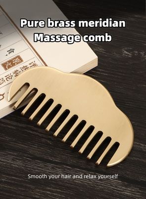 Ferramenta de raspagem facial de Gua Sha 100% de latão para melhorar a circulação sanguínea e a massagem