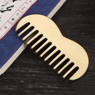 Brass Gua Sha Scalp Massage Comb Popular Products 2024 Copper Guasha Acupressure point Massager Tool Scraping Apparatus (Massagem de cobre)