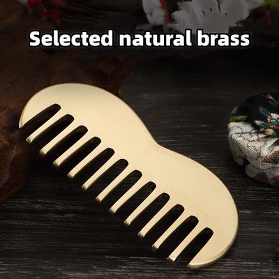 Brass Gua Sha Scalp Massage Comb Popular Products 2024 Copper Guasha Acupressure point Massager Tool Scraping Apparatus (Massagem de cobre)