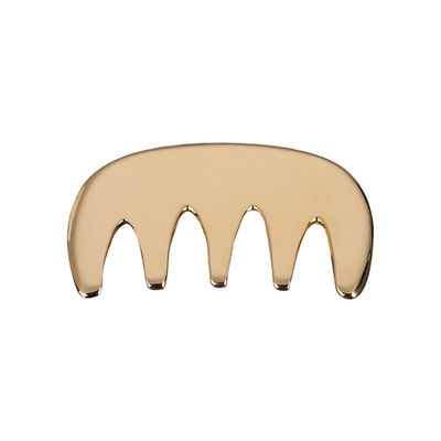 Ferramentas de massagem de Guasha de cobre Ferramentas de massagem de Guasha de metal Cabelos de latão Guasha de pente Acupuntura Aparelho de ponto de escalpe para cabeça Acupuntura de pente