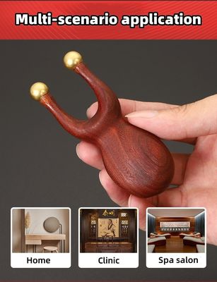 Função de Massagem de Cuidados de Saúde do Corpo Brass Sandalwood Manual de Acupressão Reflexologia Massagem Guasha Ferramenta Para Cuidados de Olho Nariz Ouvido