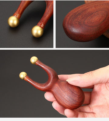 Função de Massagem de Cuidados de Saúde do Corpo Brass Sandalwood Manual de Acupressão Reflexologia Massagem Guasha Ferramenta Para Cuidados de Olho Nariz Ouvido
