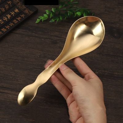 Massagista Facial Spa Brass Natural Metal Gua Sha Escrava de colher para Meridian Massage e Equipamento de Massagem de Cuidados da Pele