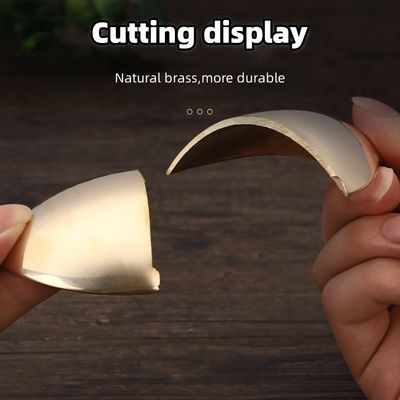 Massagista Facial Spa Brass Natural Metal Gua Sha Escrava de colher para Meridian Massage e Equipamento de Massagem de Cuidados da Pele