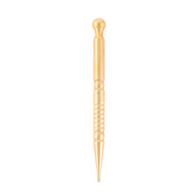 Logotipo personalizado DisponívelD Mão de latão 2024 Estilo de cobre Olho de orelha Gua Sha Massage Stick para Facial Acupoint Import