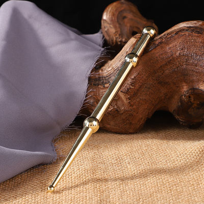 Logotipo personalizado DisponívelD Mão de latão 2024 Estilo de cobre Olho de orelha Gua Sha Massage Stick para Facial Acupoint Import