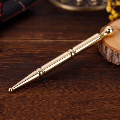 Proba de corpo de metal Acupressão caneta avançada de latão acupuntura terapia de orelha massagista para massagem corporal