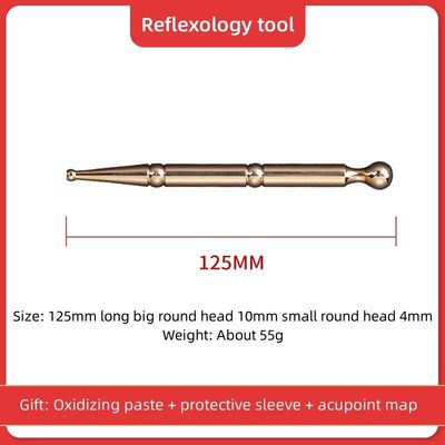 Proba de corpo de metal Acupressão caneta avançada de latão acupuntura terapia de orelha massagista para massagem corporal
