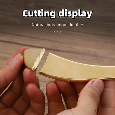 Massagista corporal S Forma de latão natural Metal Gua Sha Scraping Board Guasha Facial Spa Massagem Meridiana Skincare Beauty Tool