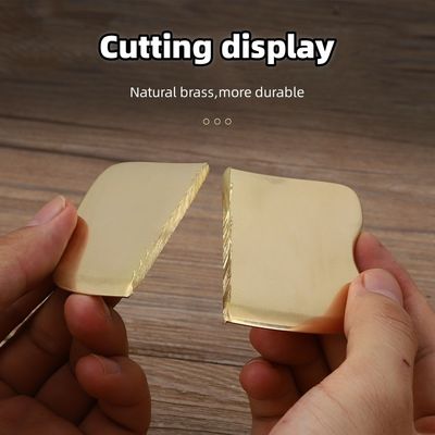 Propriedades Equipamento de massagem Brass Natural Metal Gua Sha Tabela para Massagem Muscular e Facial Spa Massager Tool