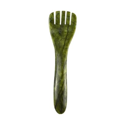 Ferramenta de beleza facial Pedra de Jade Natural Cucharinha de Gua Sha para Tratamento de Massagem Muscular