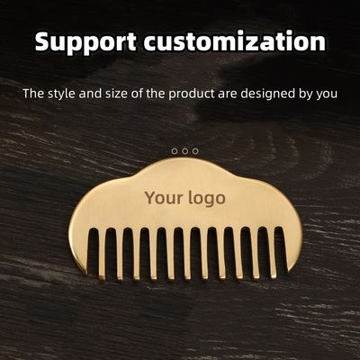 Ouro Dentes Finos Latão Natural Gua Sha Tabela Escalpe Massagem Pente Guasha Pedra Cabeça Massagista Cuidados de Saúde Cabelo Ferramenta de Beleza Casa