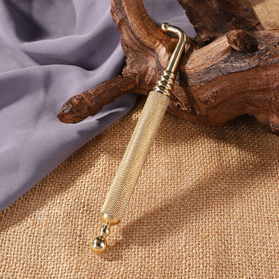 Área de massagem de corpo inteiro Cotovelo de cobre Manual de reflexologia de acupuntura caneta de massagem de tecido revestido de ouro