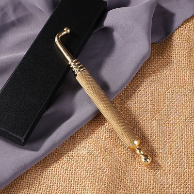 Área de massagem de corpo inteiro Cotovelo de cobre Manual de reflexologia de acupuntura caneta de massagem de tecido revestido de ouro