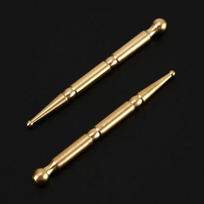 Ferramenta de massagem de corpo inteiro Brass Copper Manual Acupressão Reflexologia Pena para Cuidados com a Saúde do Corpo Acupuntura Stick