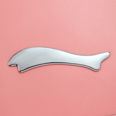 Massagista corporal e facial de moda de aço inoxidável Caixa de massagem Gua Sha para revitalização da pele