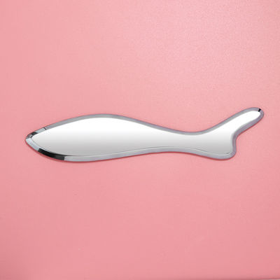 Massagista corporal e facial de moda de aço inoxidável Caixa de massagem Gua Sha para revitalização da pele