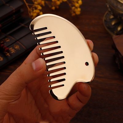 Logotipo personalizado DisponívelEquipamento de Massagem da Cabeça 2023 Meridian Massager Manutenção de Cabelo Brass Guasha Plate Massager de Cabeça