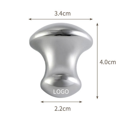 Logotipo personalizado DisponívelFigura de cogumelo de aço inoxidável Gua Sha Massagista para beleza facial Cuidados corporais Relaxamento da pele