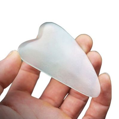 Ferramentas de massagem Massagem corporal mais recente Jade Gua Sha Ferramenta de Jade Pura Natural Guasha Tabela Jade Guasha Pedra Personalizada Cuidado da Pele Massagista