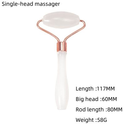 Massagem Muscular Afegã Roller de Jade Branco e Gua Sha Conjunto Para Massagem Corporal Com Pedra Natural de Jade Guasha