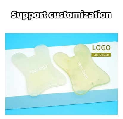Xiuyan Jade Massage Comb Guasha Comb Guasha raspando couro cabeludo Comb Verde Massagem Ferramentas para massagem