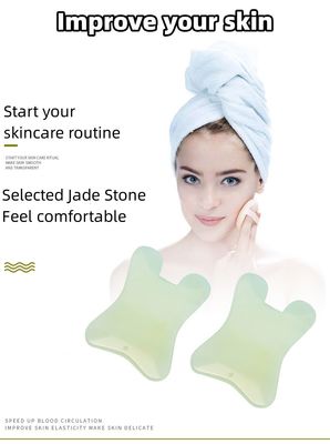 Xiuyan Jade Massage Comb Guasha Comb Guasha raspando couro cabeludo Comb Verde Massagem Ferramentas para massagem