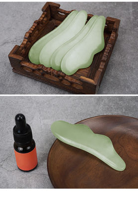 Xiuyan Jade Massage Tools 100% Natural Dual Side Jade Stone Face Roller para estimular o fluxo sanguíneo e aliviar o estresse