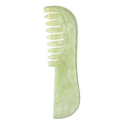Forneça Green Scraping Jade Gua Sha Stone Massage Facial Guasha Comb Tools Xiuyu Comb com logotipo personalizado Disponível
