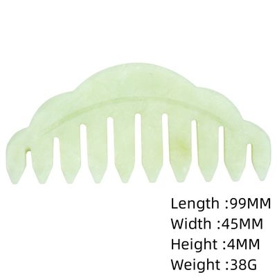 100% de Jade Verde Natural Rosa Quartz Guasha E Negro Obsidiana Jade Branco Pincel de Cabelo Guasha Massagem Ferramenta Para Pincel de Massagem da Cabeça